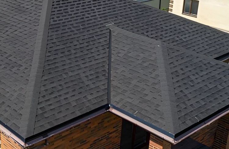 Мягкая кровля RoofShield Премиум Фъюжн в цвете "Черный Янтарь" 